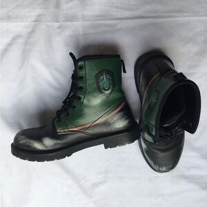 Slytherin Green and Black Boots